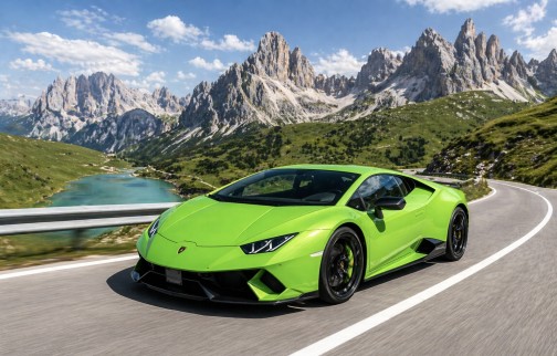 Lambo in den Bergeb